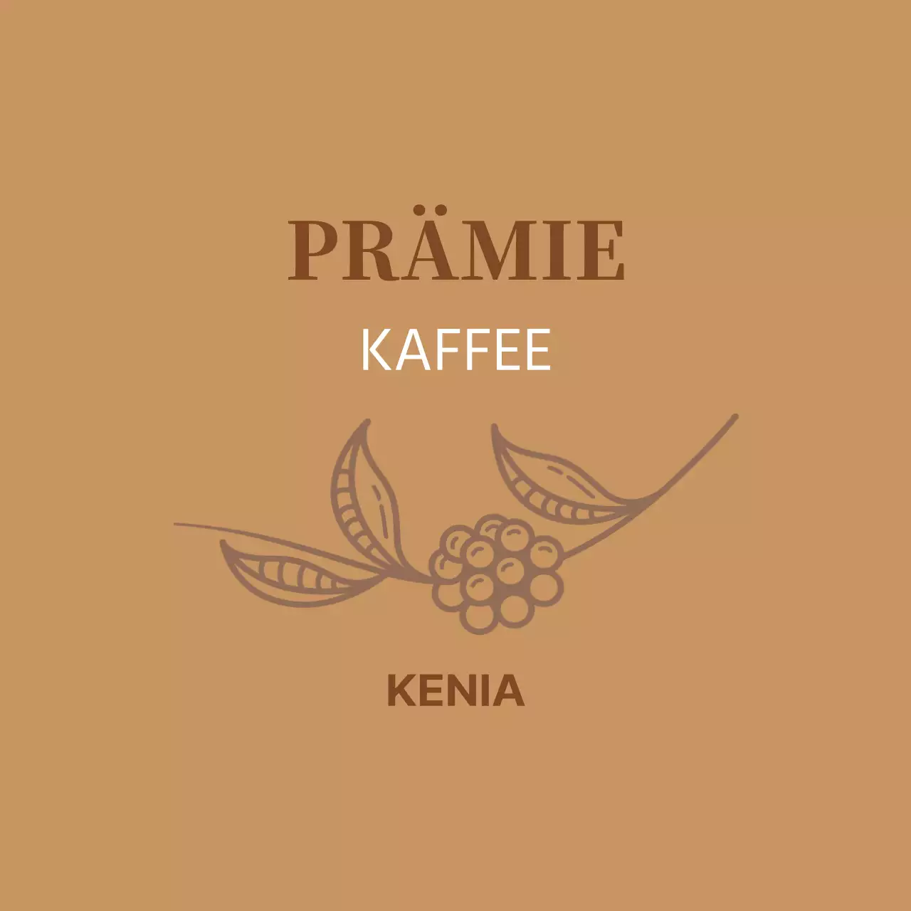 Beige Illustration Jahrgang Kaffee Café Etikett