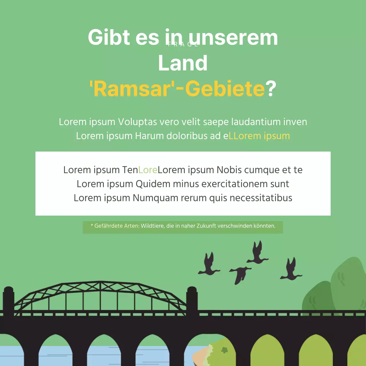 Ducasse Welttag der Feuchtgebiete KarteNews Design