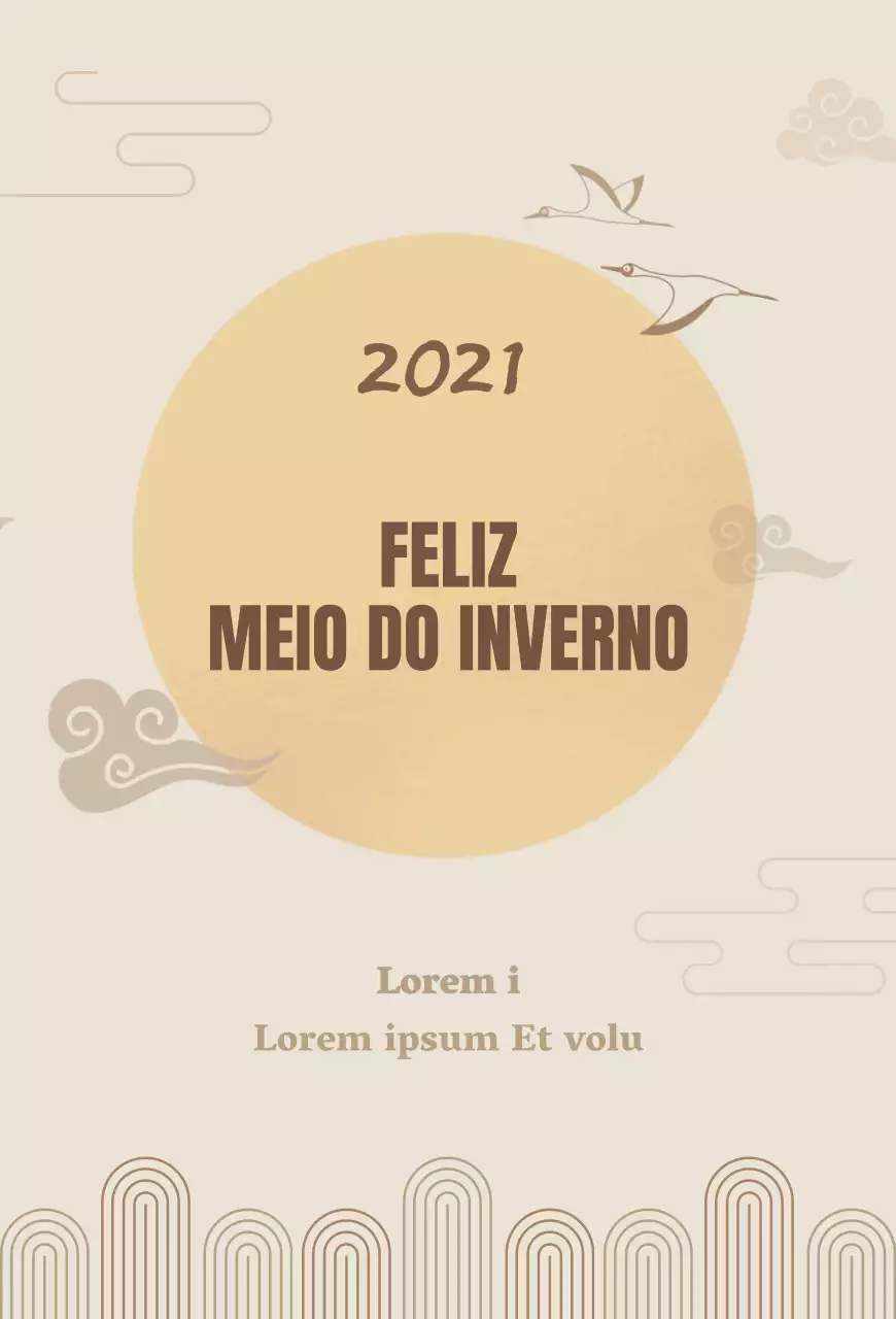 Um postal outonal bege