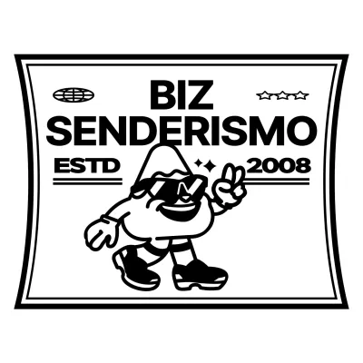 Lindo y moderno personaje de montaña y combinación de texto en blanco y negro Logotipo para promoción y merchandising de club de montaña.