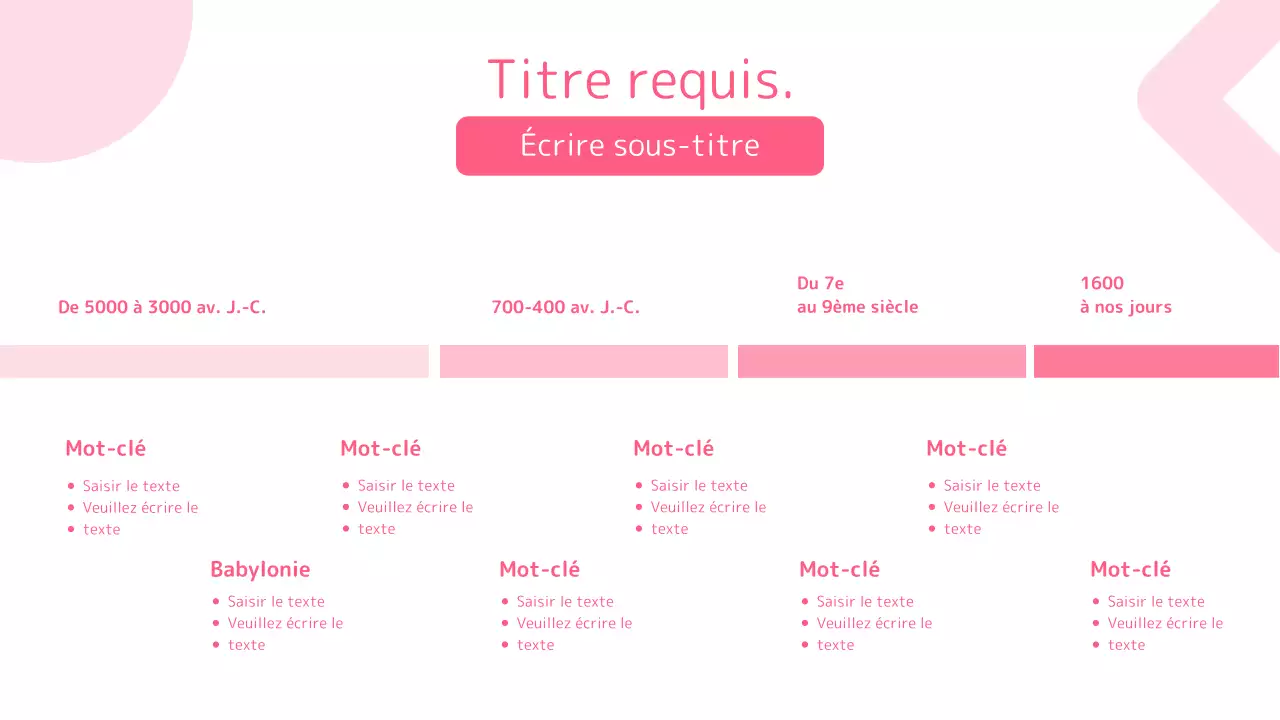 Rose Présentation de formes géométriques épurées