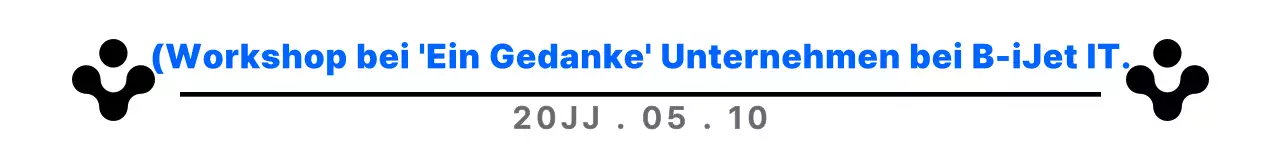 Einfaches, klares, symbolisches Logo und Textkombination in Blau und Schwarz, die den Werkstattstil des Unternehmens zelebriert