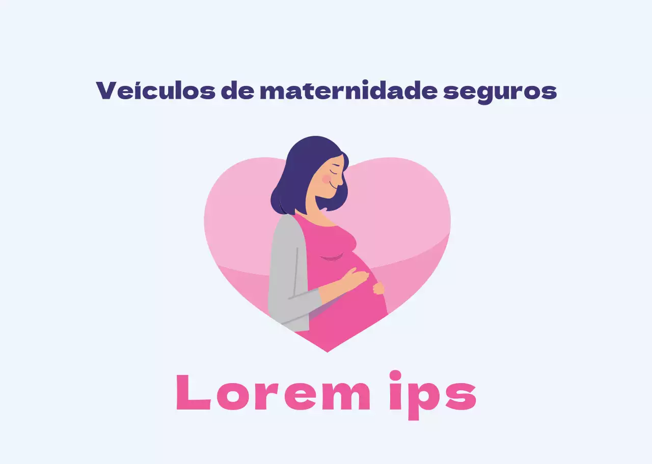 Ilustração azul-rosa clara de mulheres grávidas a embarcar em veículos