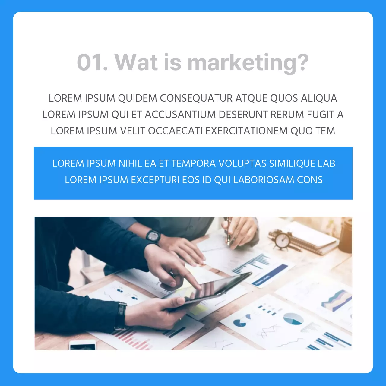 Een volledige analyse van het marketingwerk van Bluetone Introducerende afdelingen binnen het bedrijf CardNews