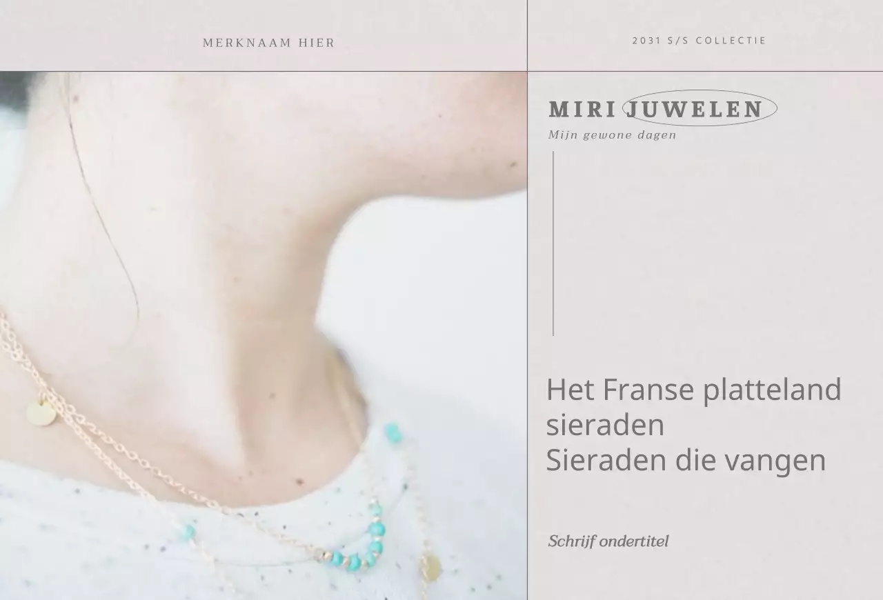 Een sentimentele sieradenwinkel in Warm Grey