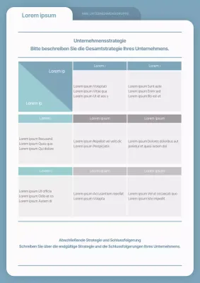 Blue and Grey's FileConcept's SWOT Analyse Tabelle
