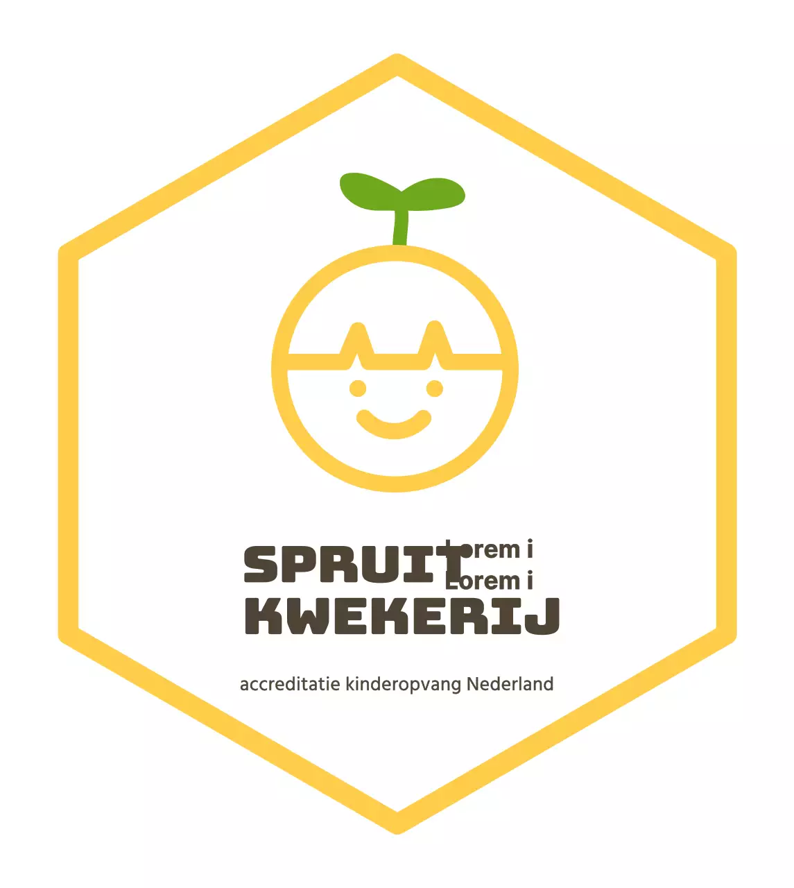 Eenvoudig schattig geïllustreerd bord voor babykamer