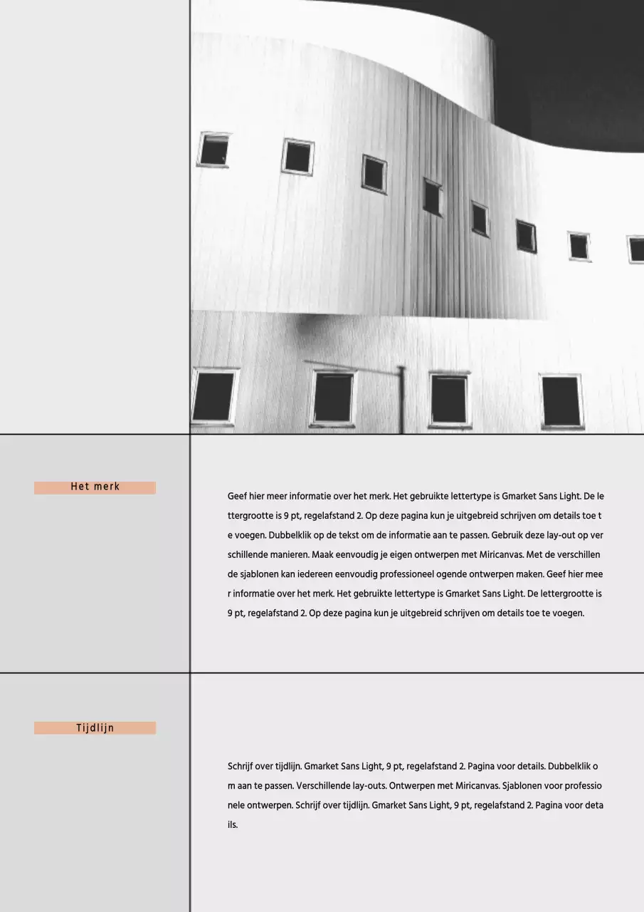 Zakelijk marketingvoorstel met een eenvoudig concept in wit en zwart