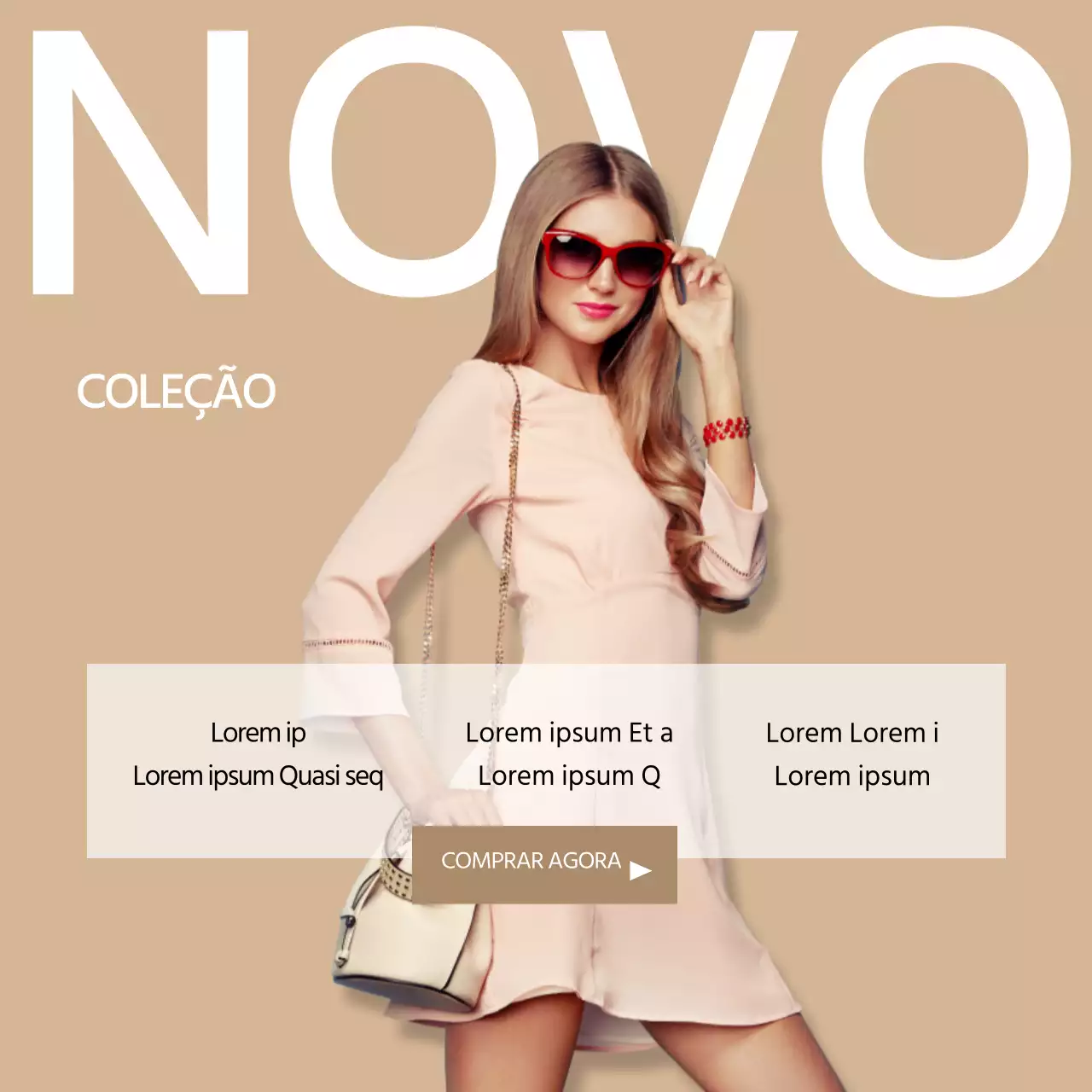 Bege Moda feminina chique Novas chegadas Nova coleção