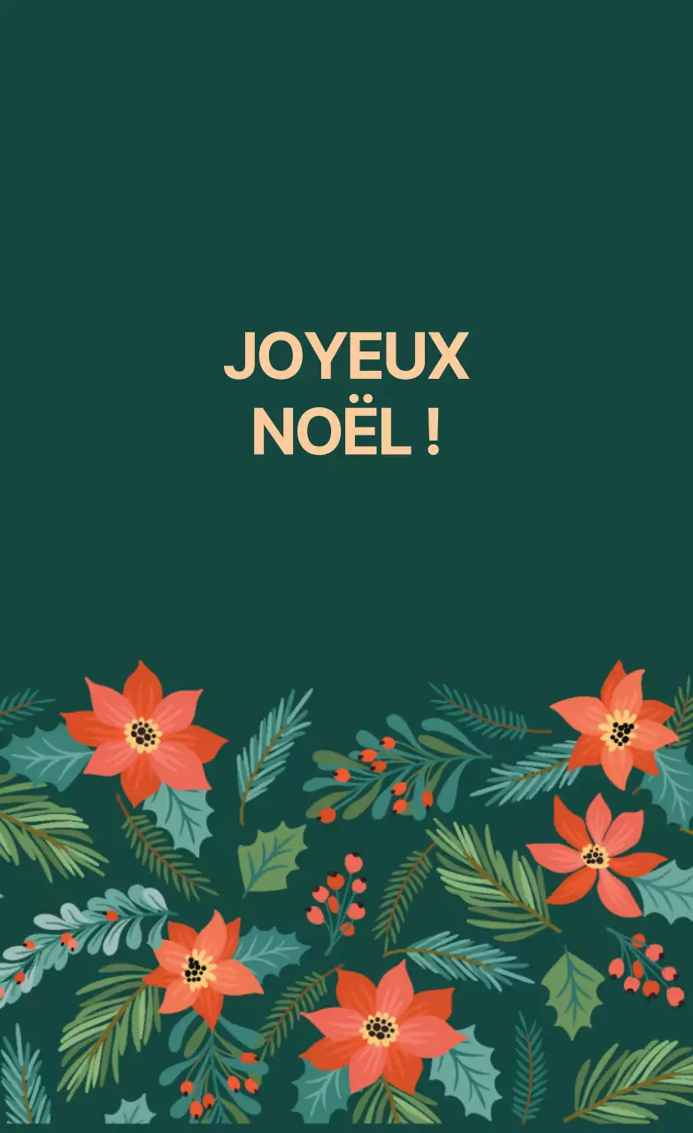 Étiquette de Noël illustrée de gribouillis verts