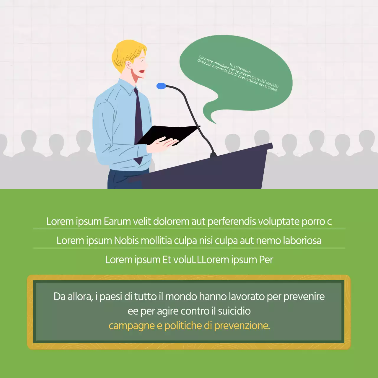 Duclass Giornata mondiale per la prevenzione del suicidio CardNews Design