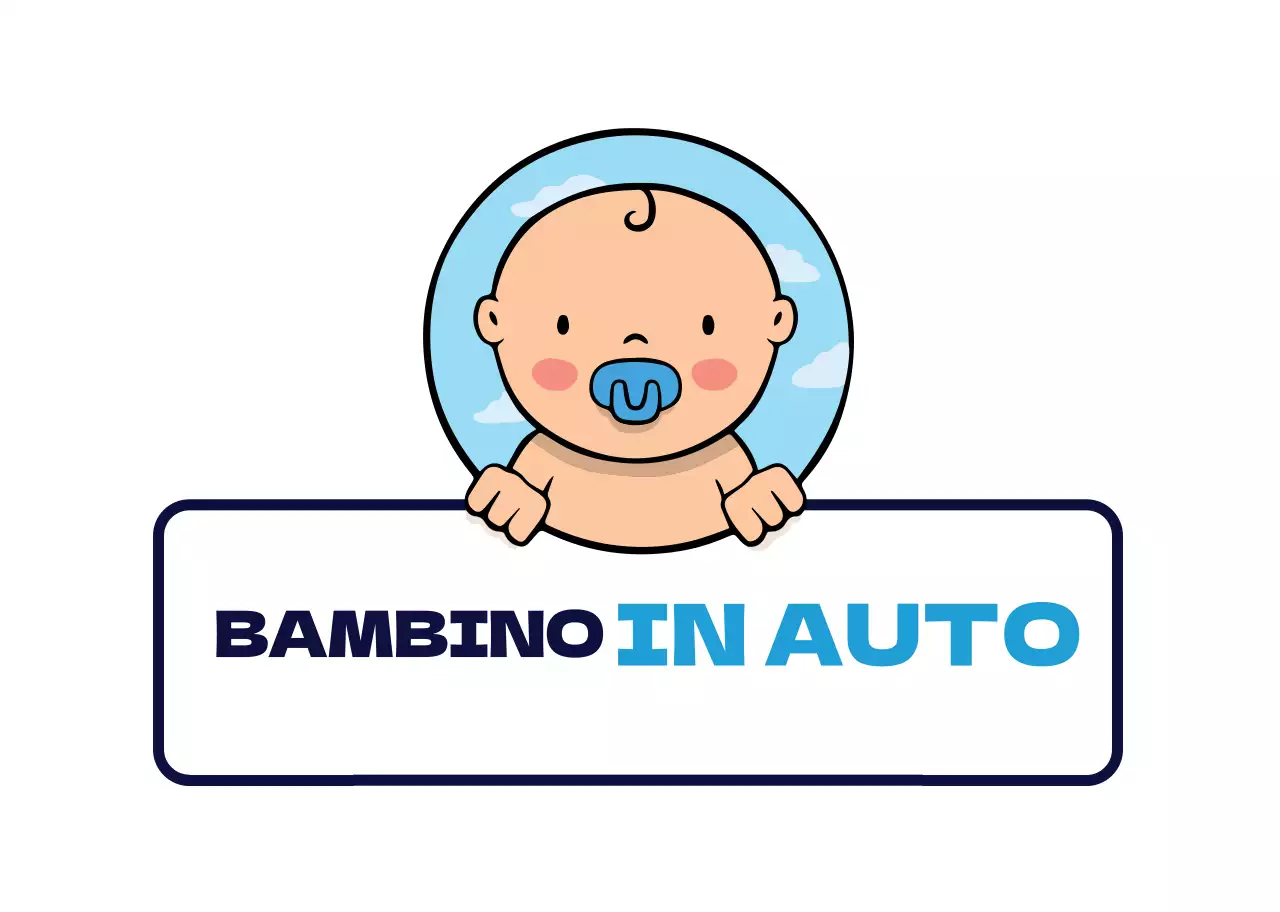 Bianco blu pulito illustrazione bambino a cavallo
