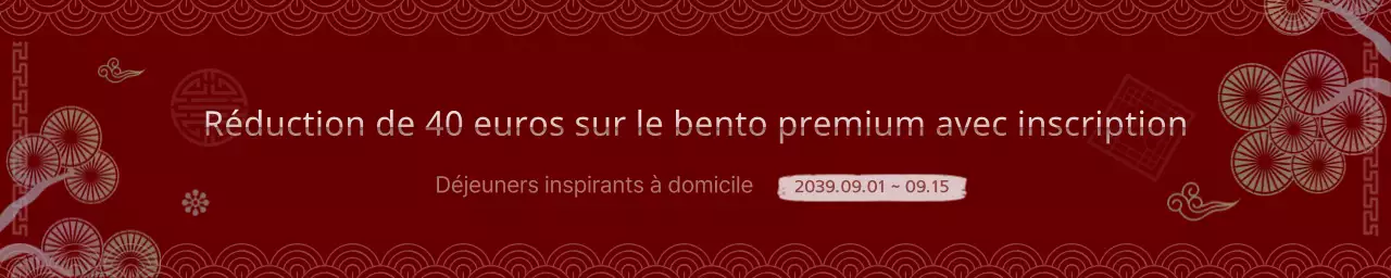 Boîtes à lunch rouges et blanches de conception coréenne à prix réduit