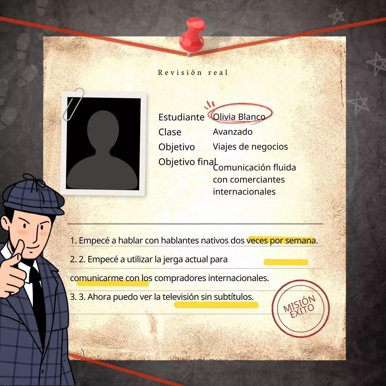 Plantilla de evento escolar en inglés como un diario de eventos oscuro