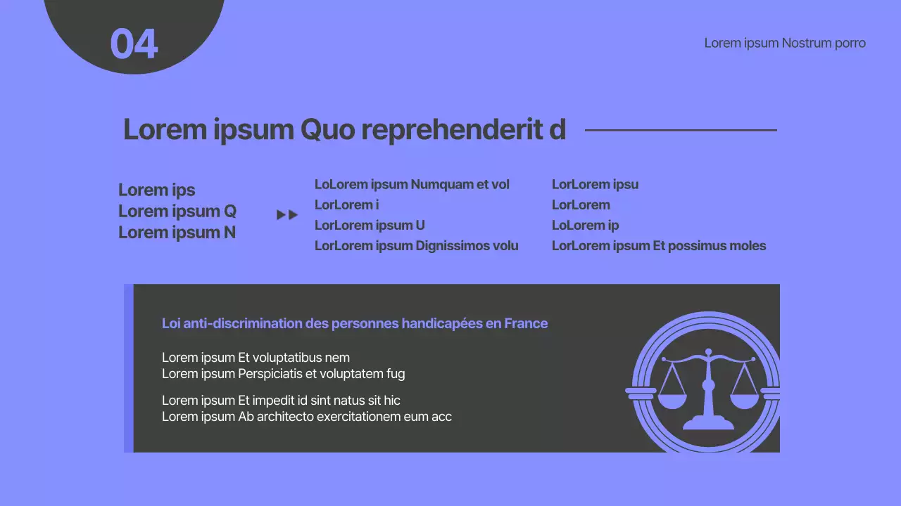 Thème de la formation à la sensibilisation au handicap en bleu clair et gris