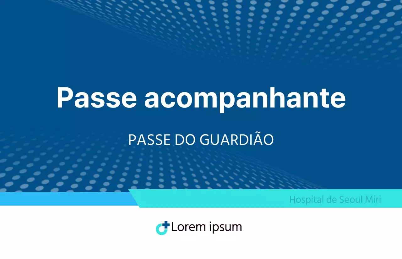 Passes de acesso com um padrão azul-marinho e azul-claro