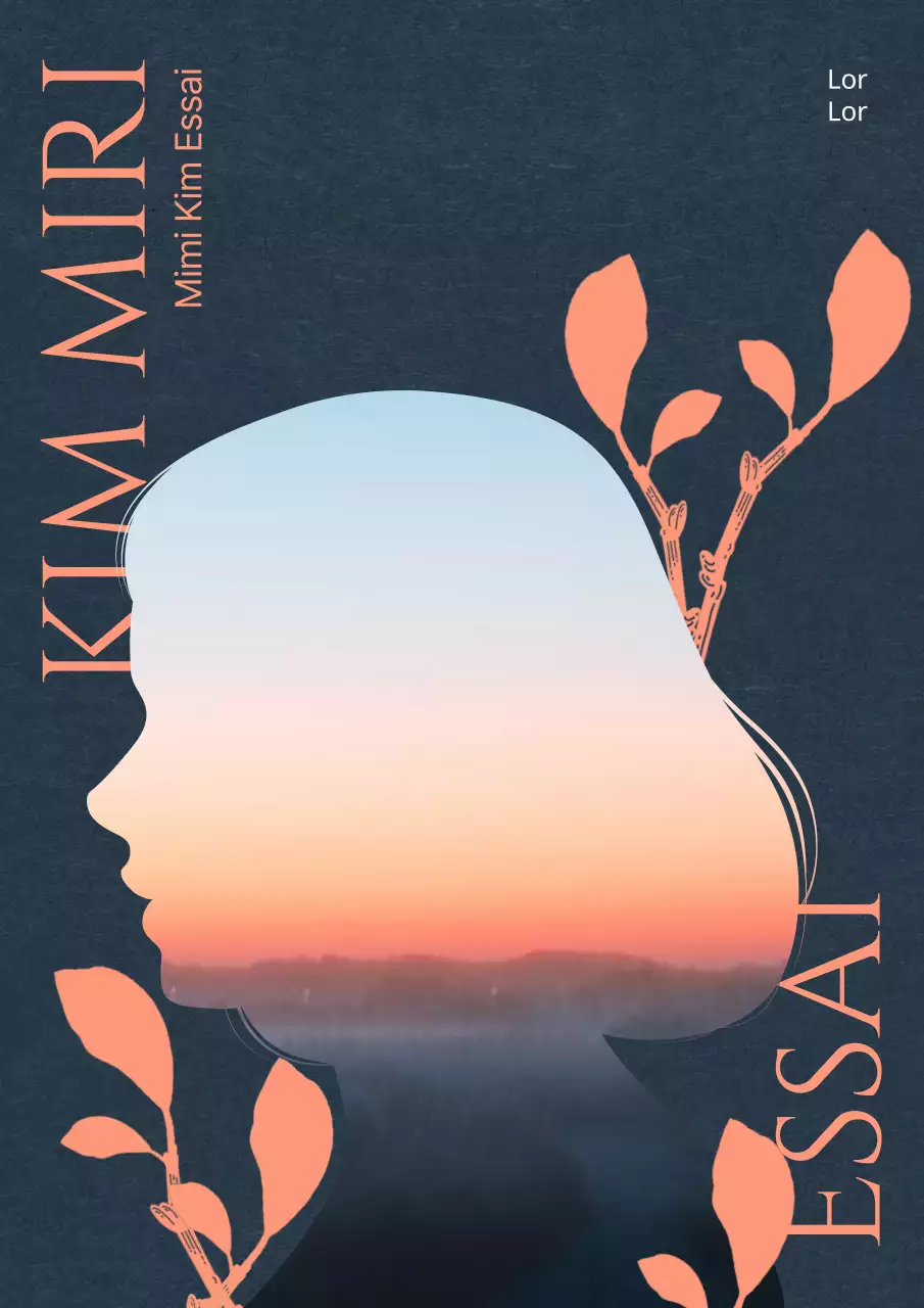 Conception d'une couverture de livre pour essai émotionnel en marine