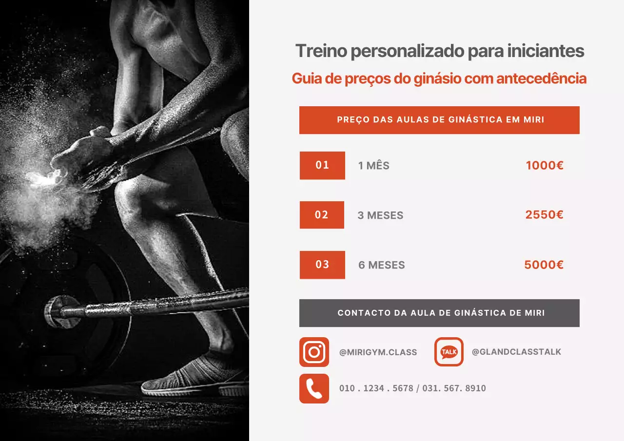 Preços e horários dos ginásios interiores laranja e monótono