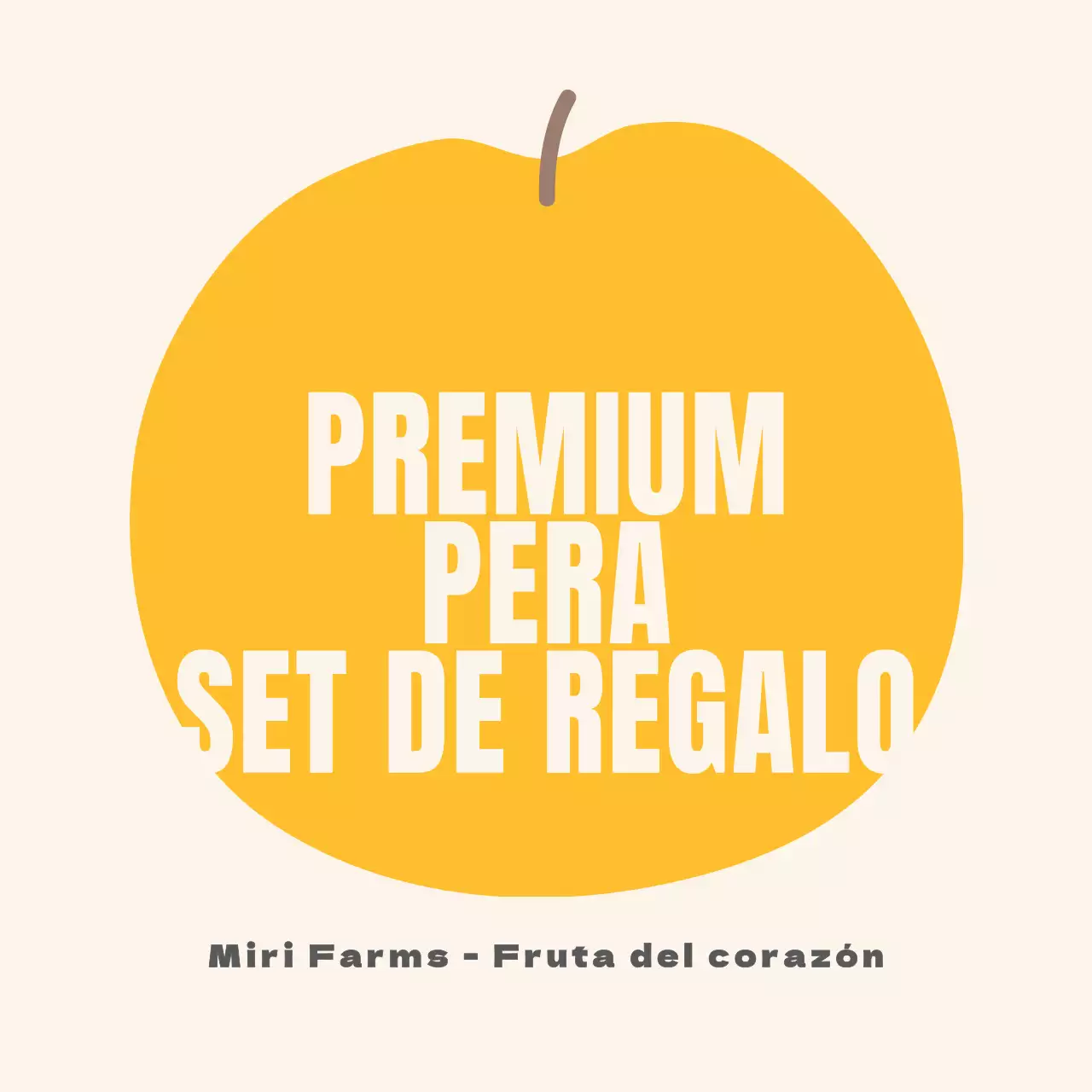 Texto ilustrado Pegatina Pera