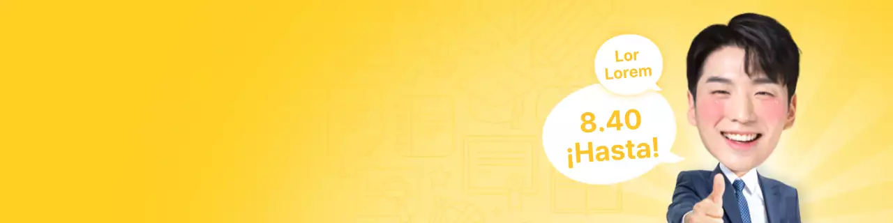 Tema de Google Classroom con concepto de imagen de profesor en amarillo y azul claro