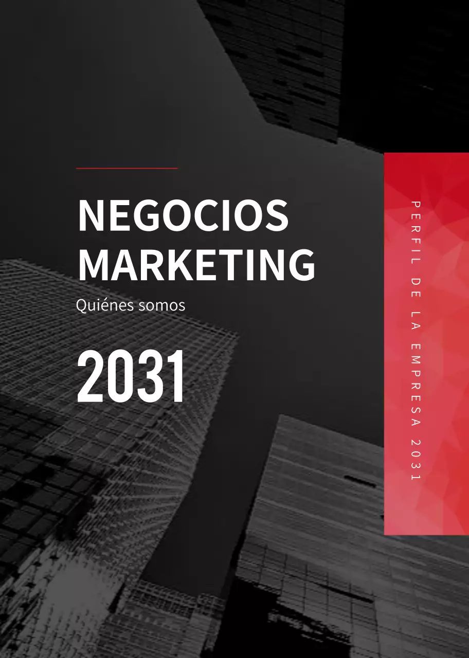 Encuadernación de primavera inspirada en un edificio urbano rojo y negro