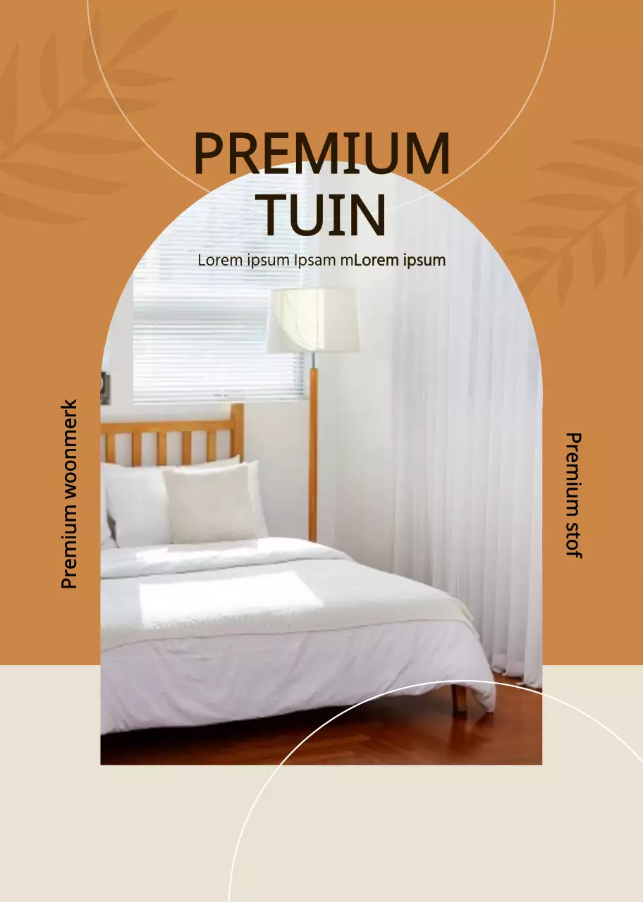 Verkoop sentimentele gordijnen in bruin-oranje