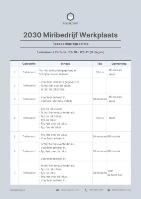 Aankondiging van het Blauwe en Schone Recreatieprogramma
