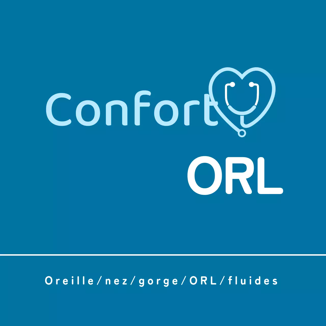 Clinique ORL avec un logo bleu basique