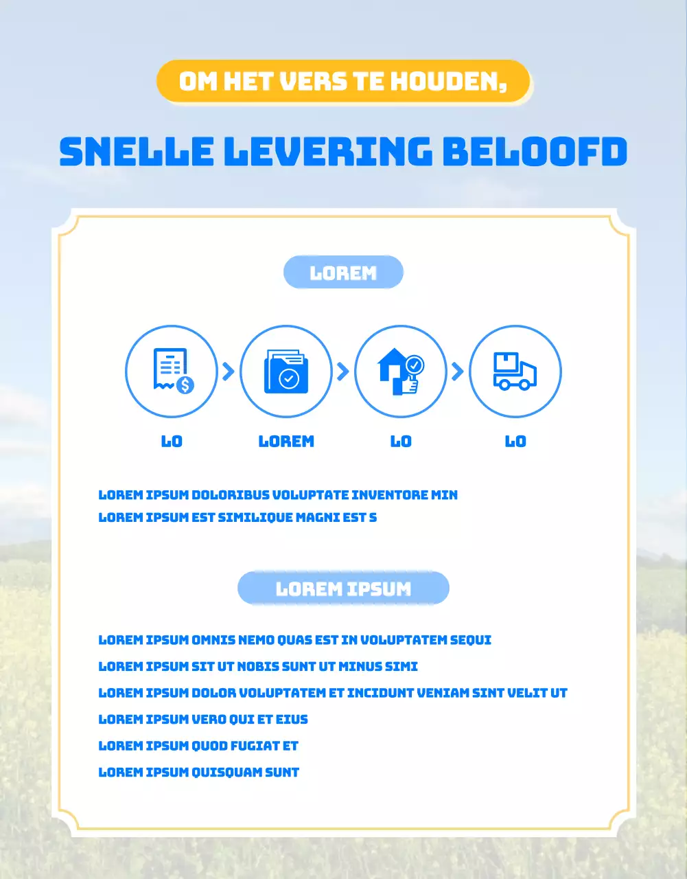 Een gids voor een bloemkoolboerderij met een schattig blauwgroen illustratiethema