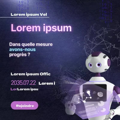 Modèle sombre avec une impression de lumière LED futuriste dans l'espace