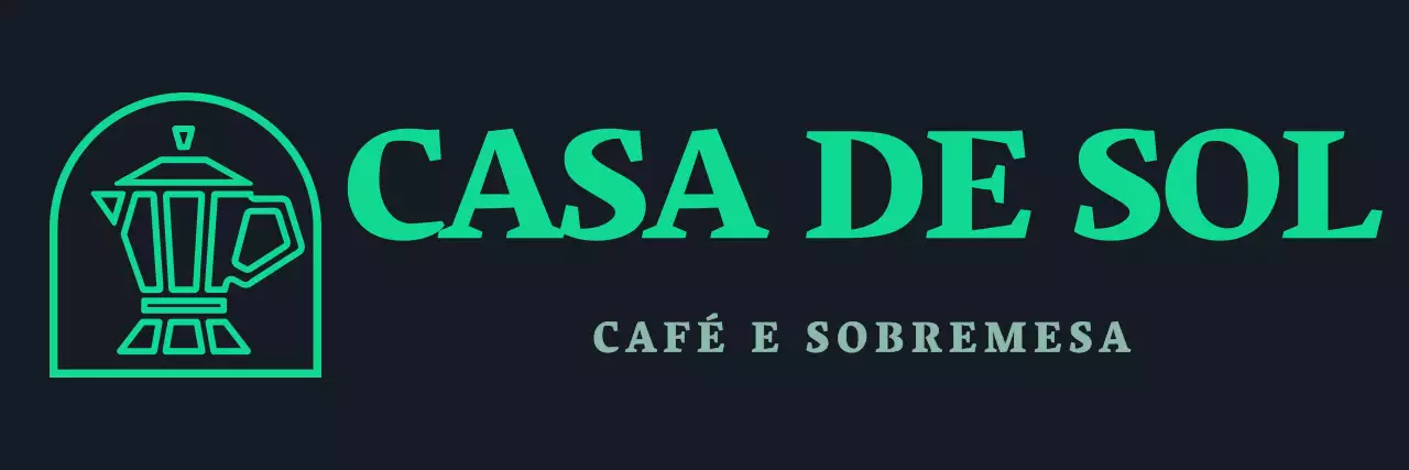 Símbolo de cafeteira verde e branco simples e moderno para o pessoal do café