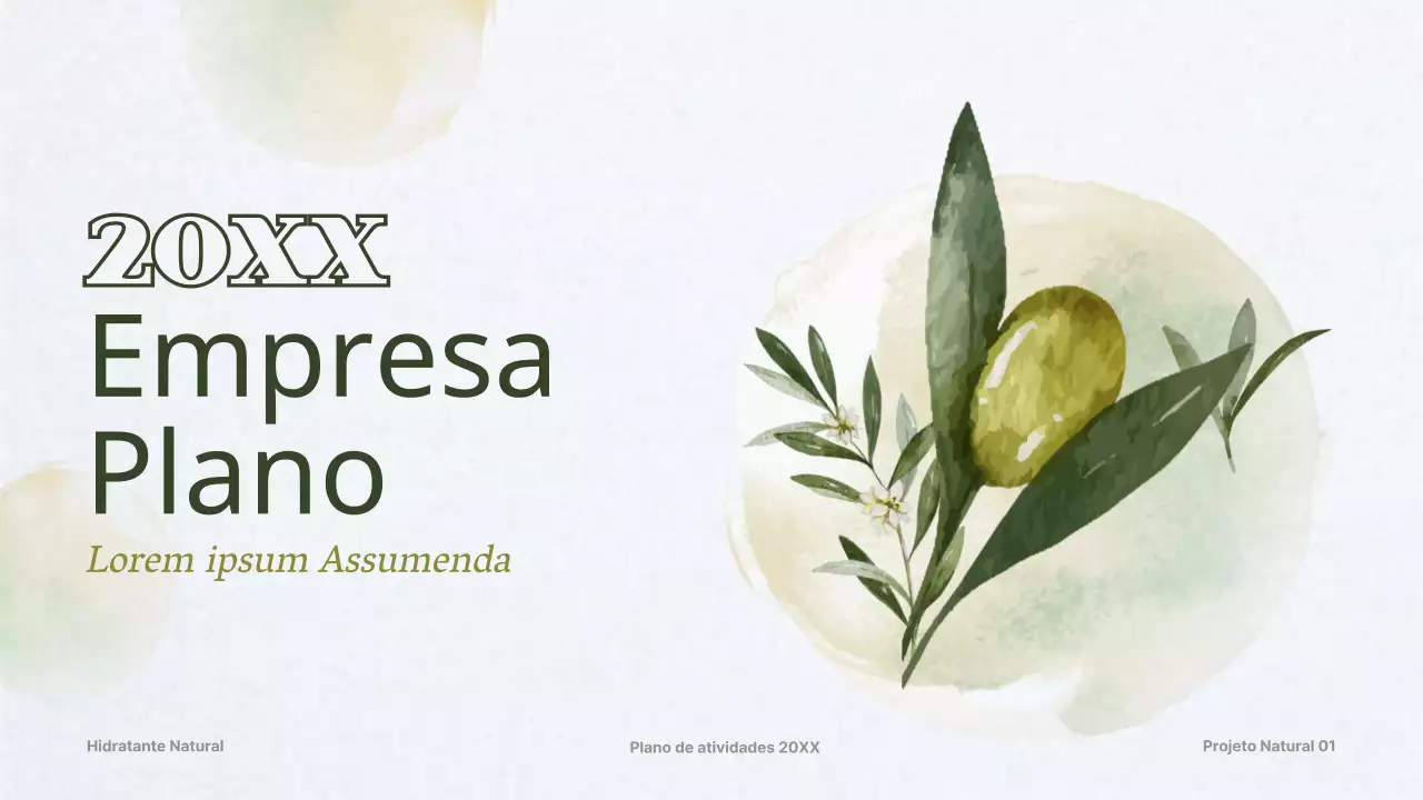Plano de negócios para um conceito de cosmética dermatológica verde escura