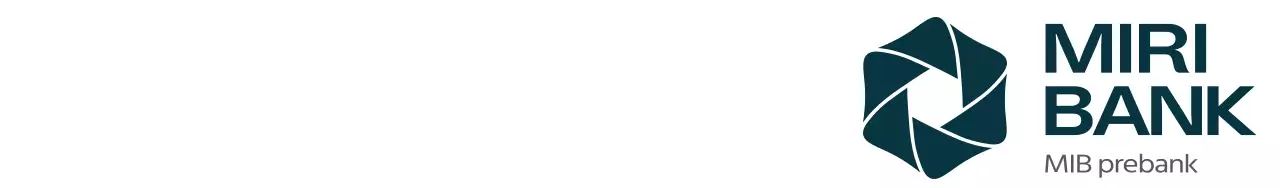 Eenvoudig, strak ontwerp met donkergekleurd logo en banknaam