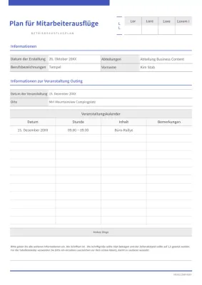 Einfache Linien in marineblau und schwarz Konzept Picknick-Planer