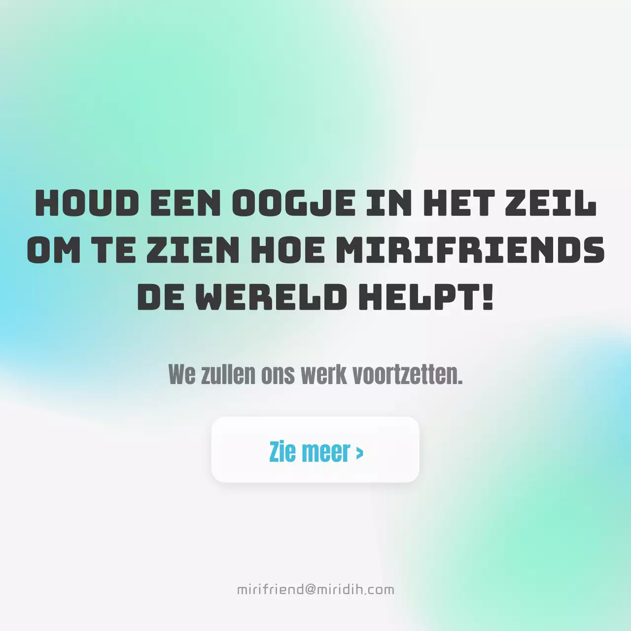 Maatschappelijk verantwoord ondernemen met een blauw en mint kleurverloop