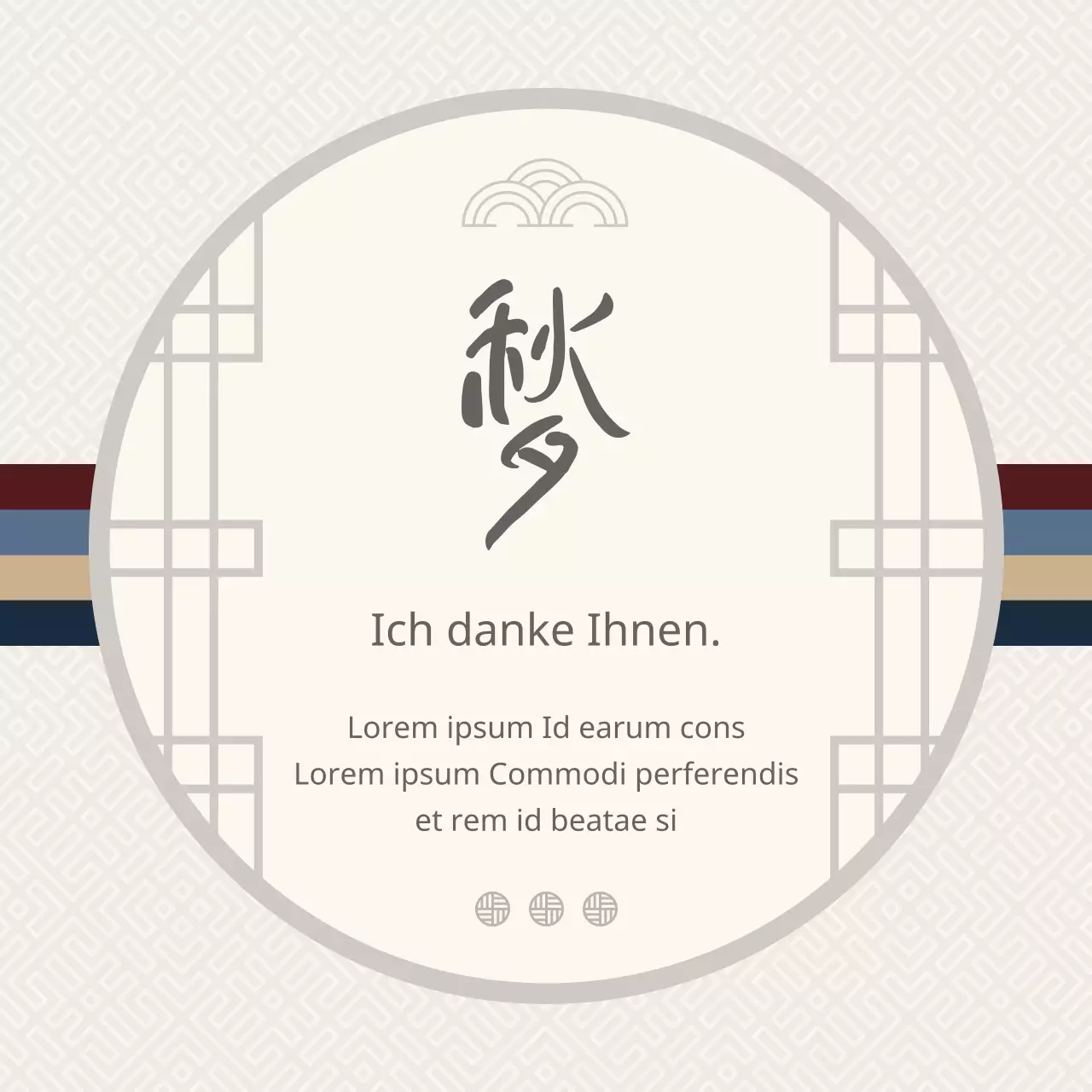 Ein hellgrauer, kuvertähnlicher Gruß zu Thanksgiving