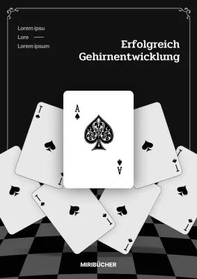 Schwarz-weißes Selbsthilfebuch zur modernen Gehirnentwicklung