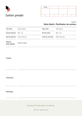 Un cahier des charges épuré, blanc et beige