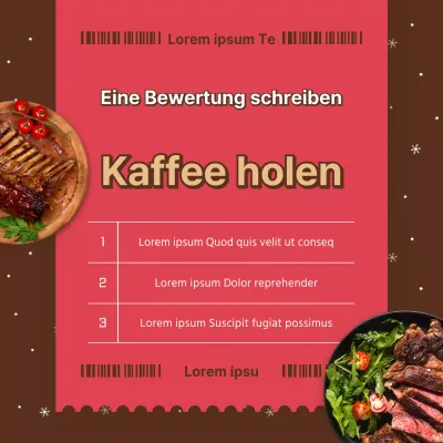 Bewerben Sie Ihre Veranstaltung zur Überprüfung von Weihnachtsbelegen mit einem Hauch von Rot und Braun