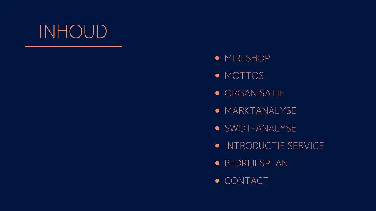 Een navy, gedurfd en schoon businessplan