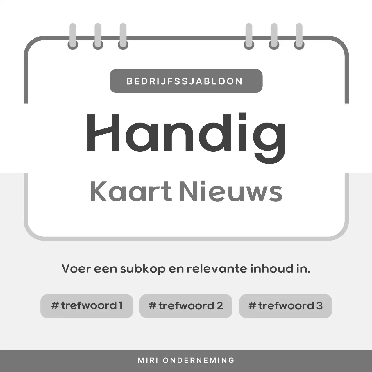 Eenvoudige zakelijke berichten in zwart-wit