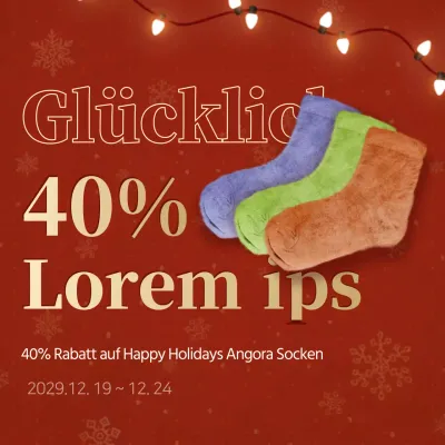 Dark Red's Weihnachtsverkaufsaktion