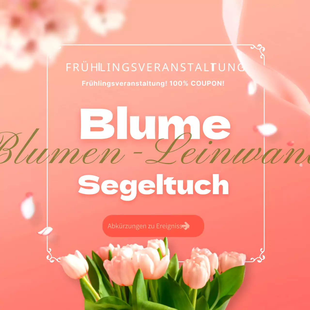 Rosa und heller Blumenschmuck für Veranstaltungen