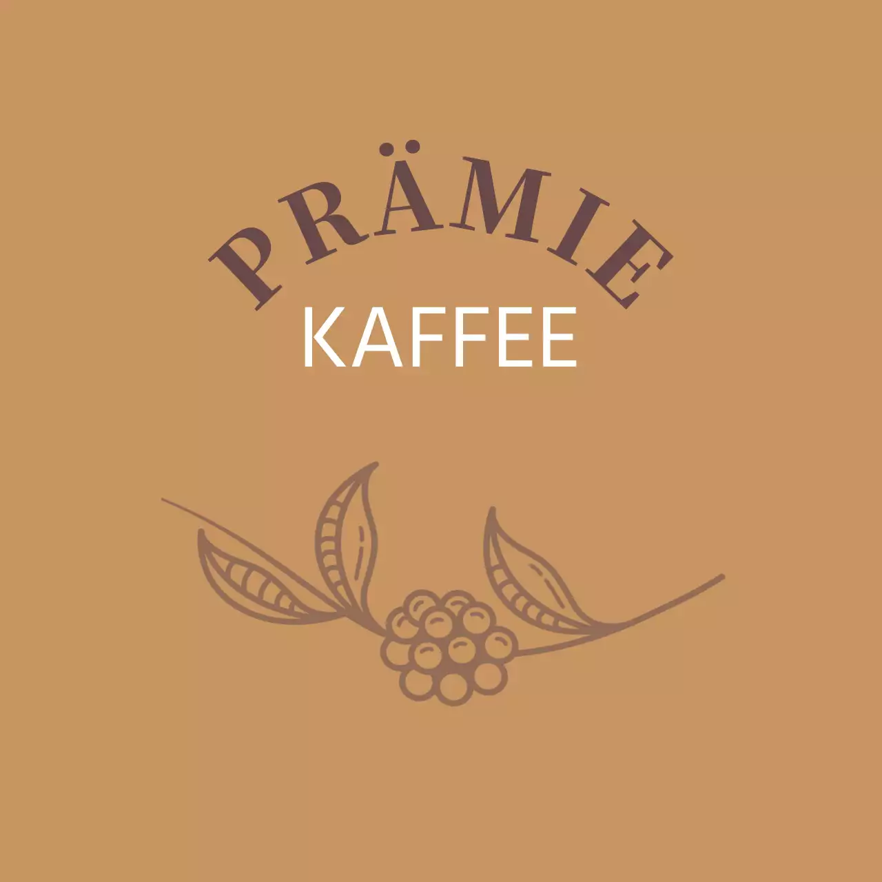 Beige Illustration Jahrgang Kaffee Café Etikett