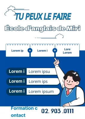 Promouvoir l'école d'illustration du caractère bleu