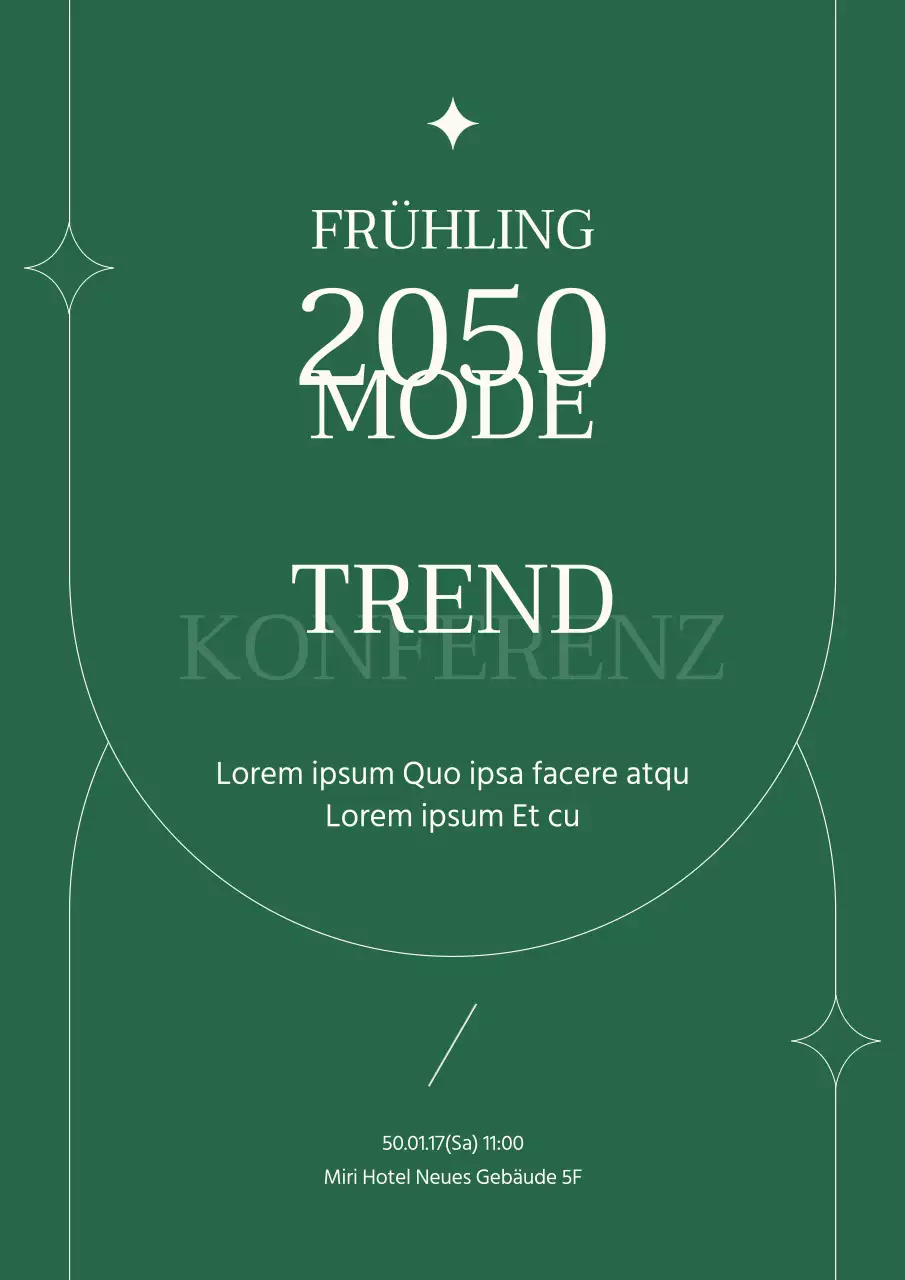 Ein sauberer Modeplatz in Grün und Beige