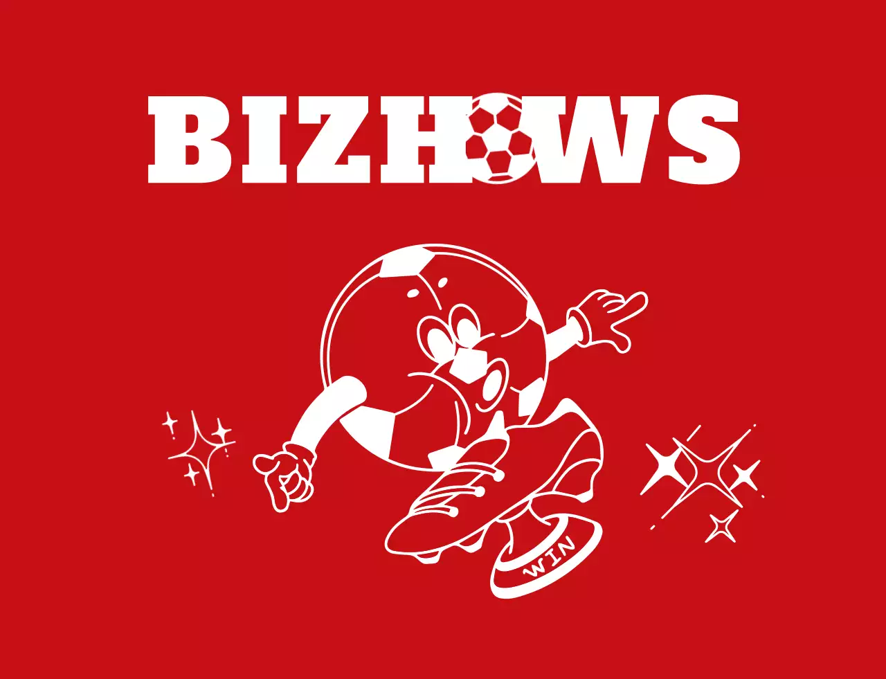 Rote und weiße komische Fußball Charakter Illustration Stil Fußball Sportverein