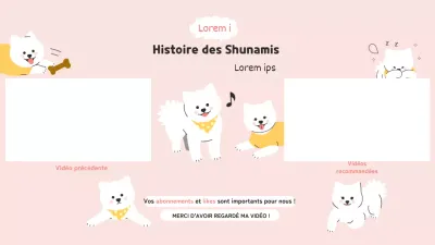 Un thème de blog mignon avec des chiots en rose et blanc