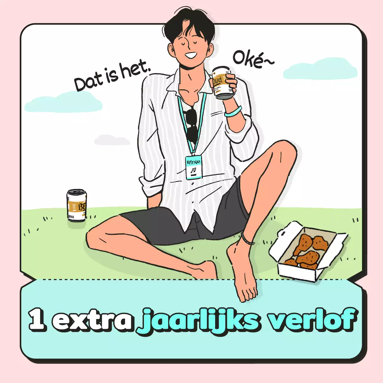 Roze en munt couponconcept voor kantoormedewerker