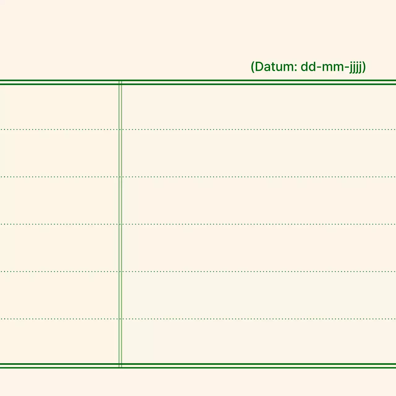 Eenvoudige lijn en stippelcombinatie in lichtgeel en donkergroen voor conceptuele gepersonaliseerde merchandise
